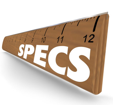 Specs Word Ruler Specifications Requirements Instructions