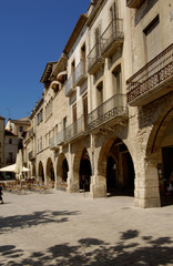 Fototapeta na wymiar Main square of Banyoles, Girona, Spain