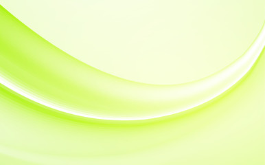 Soft green bending line abstract background