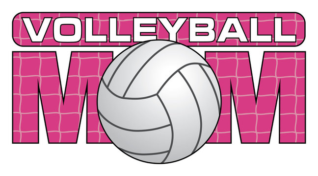 Volleyball Mom is an illustration of a design for Volleyball Moms. Show your love and support with this unique volleyball design. Great for t-shirts or other items.