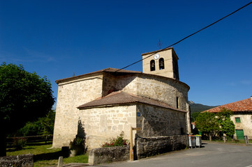 Fototapeta na wymiar Church, Espejo, Alava, Basque Country,Spain,religion, building,