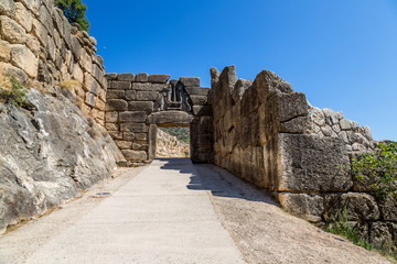 Lion Gate in Mycenae, Greece