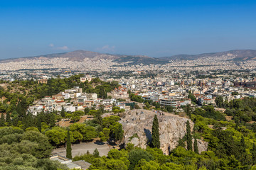 Fototapeta na wymiar Panoramic view of Athens, Greece