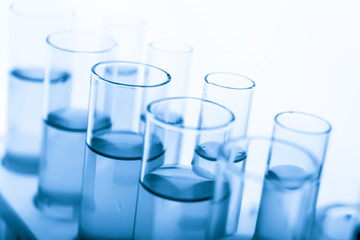 Refinery Laboratory Lab Tube, white background..