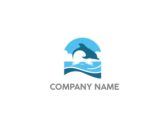 ocean dolphin logo