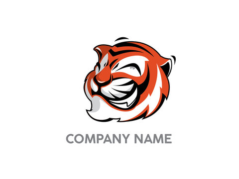 funny tiger logo