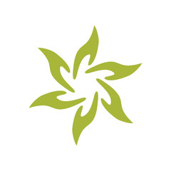 creative hand flower