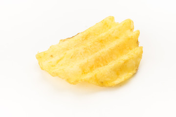 Set of potato chips close-up