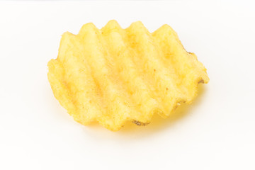 Set of potato chips close-up