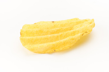 Set of potato chips close-up