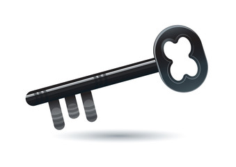 old key icon, vector illustration