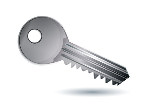 modern key icon, vector illustration