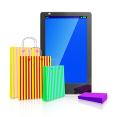 Touch Screen Smart phone With Shopping Bags