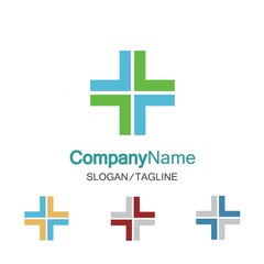 Obraz premium Medical logo icon vector