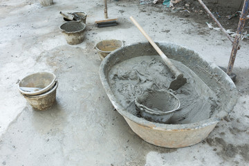 plaster cement concrete poured mixer for residential building