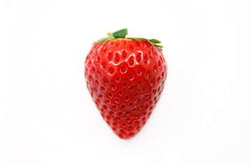 Strawberry on white background