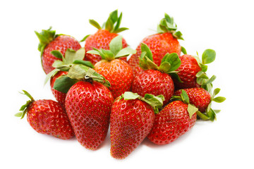 Fototapeta na wymiar Strawberries isolated on white background