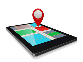 GPS Map Marker on a Smart phone Mobile