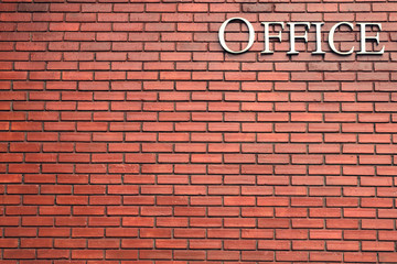 Fototapeta na wymiar brick wall texture background material of industry building