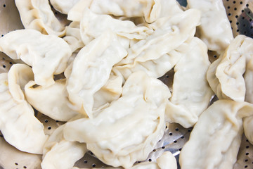 Fototapeta na wymiar Close up of Gyoza, Asian Dumpling.