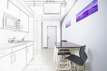 Singlewohnung- Bauentwurf