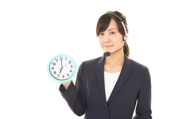 笑顔のオペレーター