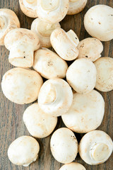 Mushrooms on a Wooden Board