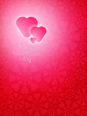 Heart shaped background for St. Valentine's Day