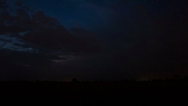
Night thunder-storm  with lightnings in  field.,4K 4096x2304 . Time lapse
