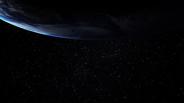 High resolution image of Earth in space. Elements furnished by