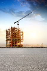 High-rise construction sites