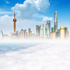 Obraz premium shanghai skyline