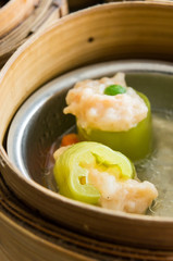 Dimsum menu with various dish