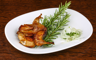 Grilled quail