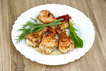 Grilled chicken legs