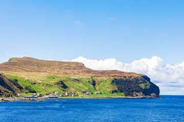 Runde with the village on the Norwegian coast