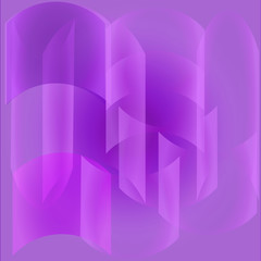 Lilac abstract background with transparent shapes
