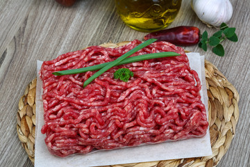 Minced beef meat