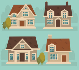 little cartoon cottage collection