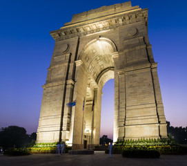 Fototapeta na wymiar New Delhi Gateway of India at Blue Hour