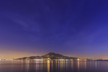 Classical tamsui nightscene in New Taipei City