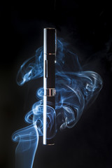 electronic cigarette with vapor