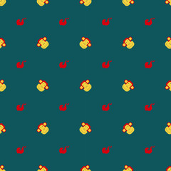 Cartoon seamless pattern with monkey.