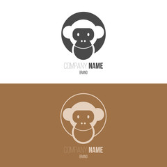Logo inspiration with monkey.