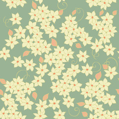 Fototapeta na wymiar little flowers seamless textile pattern