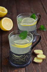 Lemon and ginger drink