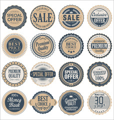 Retro badges collection