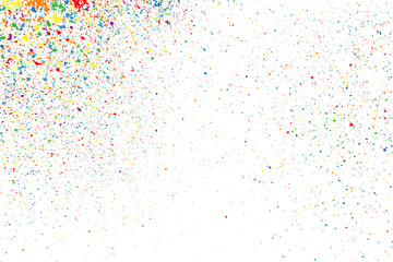 Colorful explosion of confetti. Grainy abstract  colorful texture on a white background. Design element. Vector illustration,eps 10.