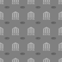 Bank seamless pattern background