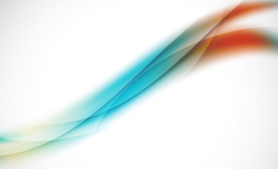Naklejka premium Colorful wave line, abstract background with light and shadow